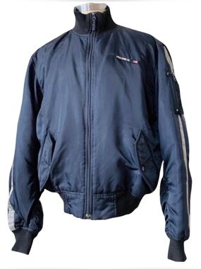Vintage Polo Jeans Co Ralph Lauren Bomber jacket blue/grey size Large